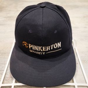 Vintage Pinkerton Security Snapback Hat - OSFM - Made in the USA